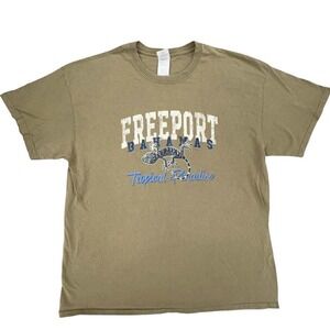 Freeport Bahamas Tropical‎ Paradise Gecko Lizard T Shirt Mens XL Vacation